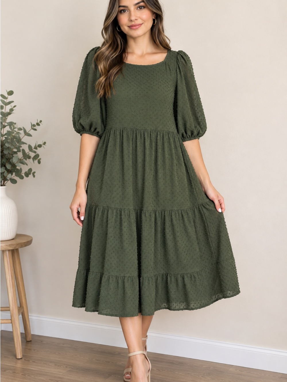 J. Crew Sage Green Textured Top